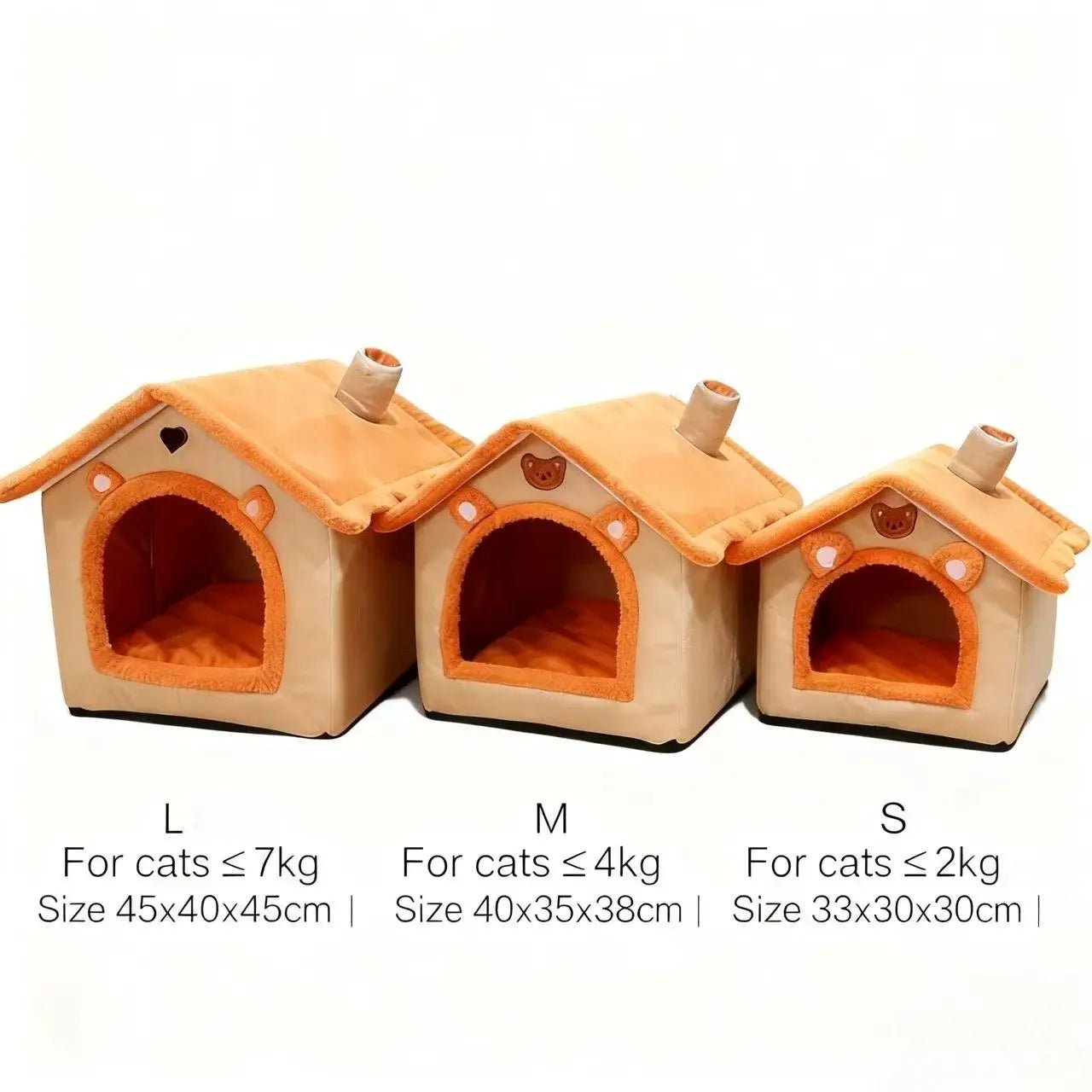 Luxury House-Style Pet Bed for Small Pets