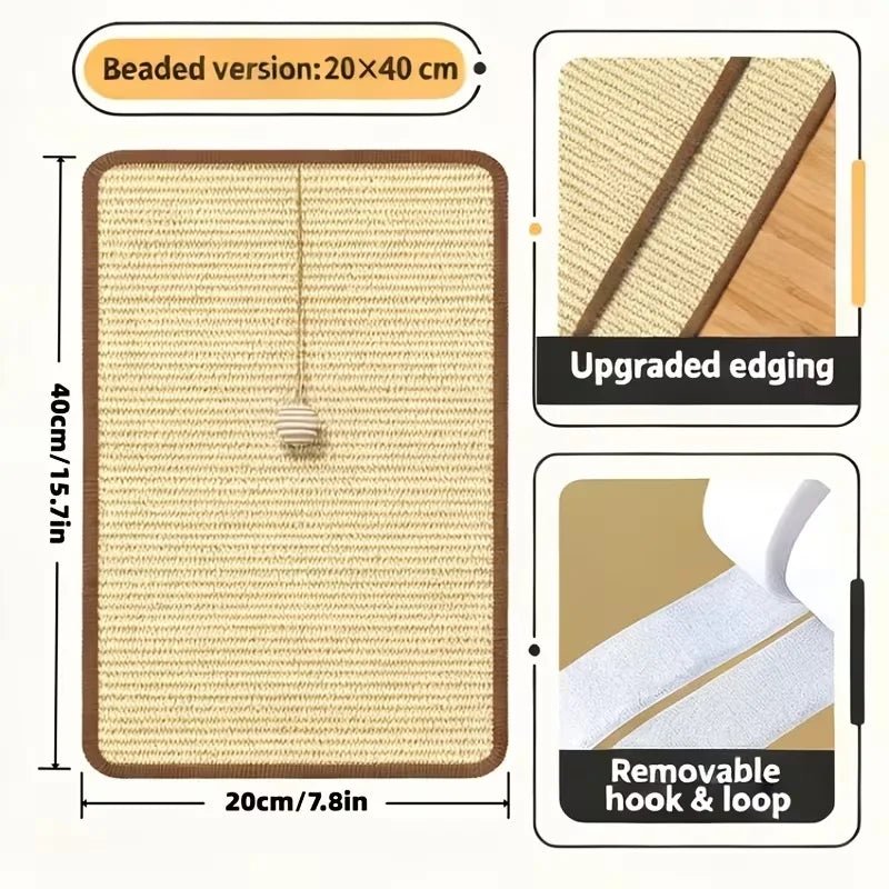 Luxury Sisal Cat Scratcher with Hanging Ball
