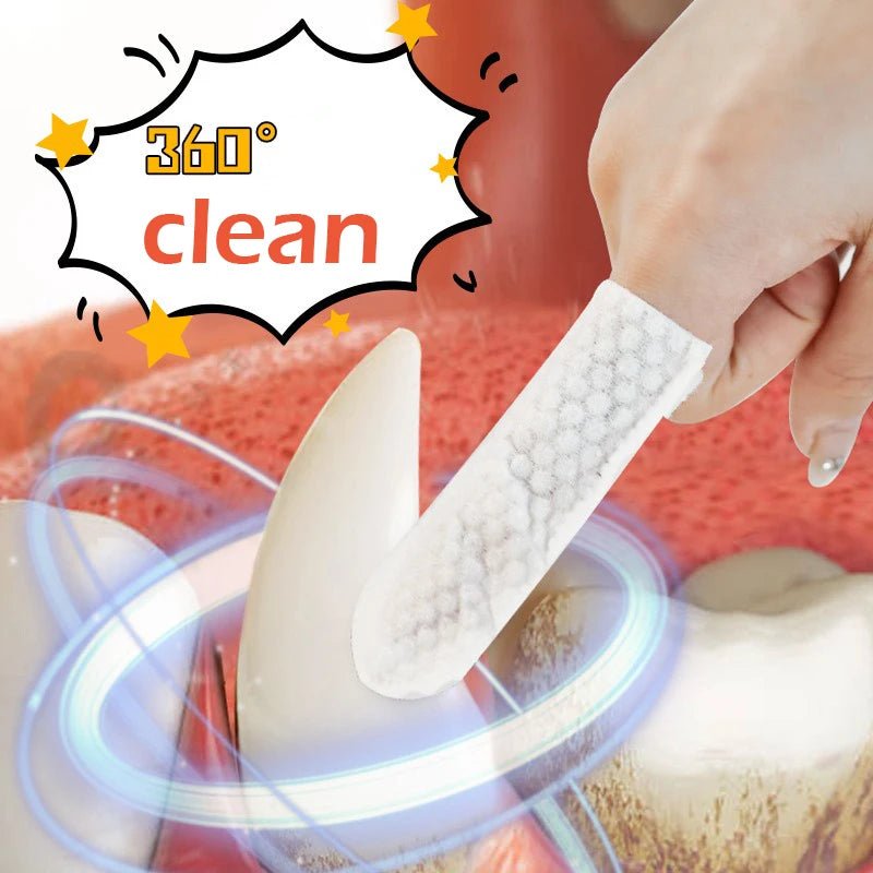 Premium Pet Finger Toothbrush Wipes