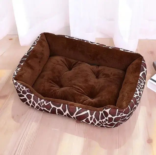 Candy-colored breathable cotton dog bed for cozy year-round rest