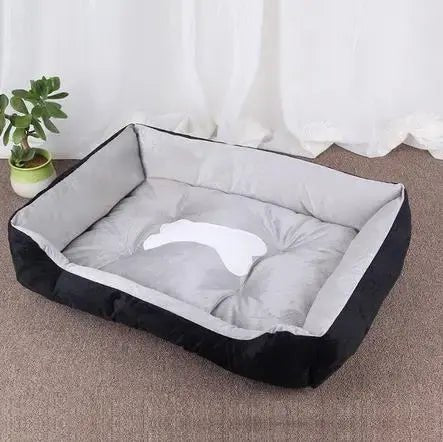 Candy-colored breathable cotton dog bed for cozy year-round rest
