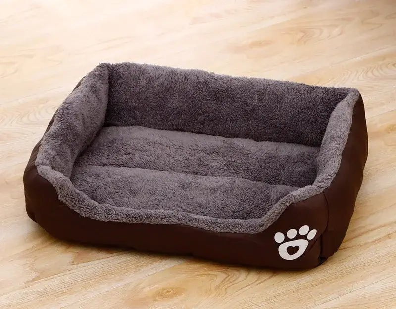 Candy-colored breathable cotton dog bed for cozy year-round rest