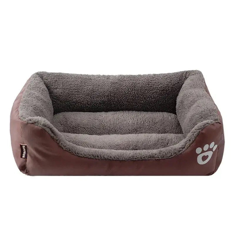 Candy-colored breathable cotton dog bed for cozy year-round rest
