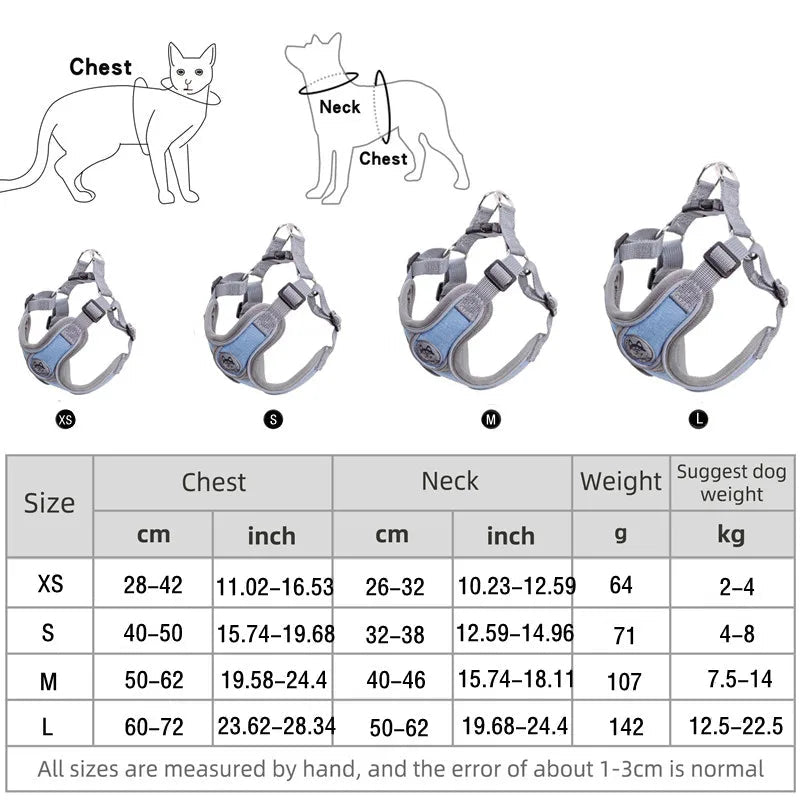 Premium Reflective Dog Harness Vest for All Breeds - Fairy Pet Shop