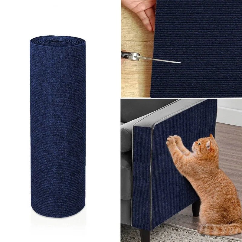 Self-Adhesive Cat Scratching Board Trimmable Cat Carpet Mat Prevent Cat Scratcher Furniture Couch Corner Indoor Wall Protector - Fairy Pet Shop
