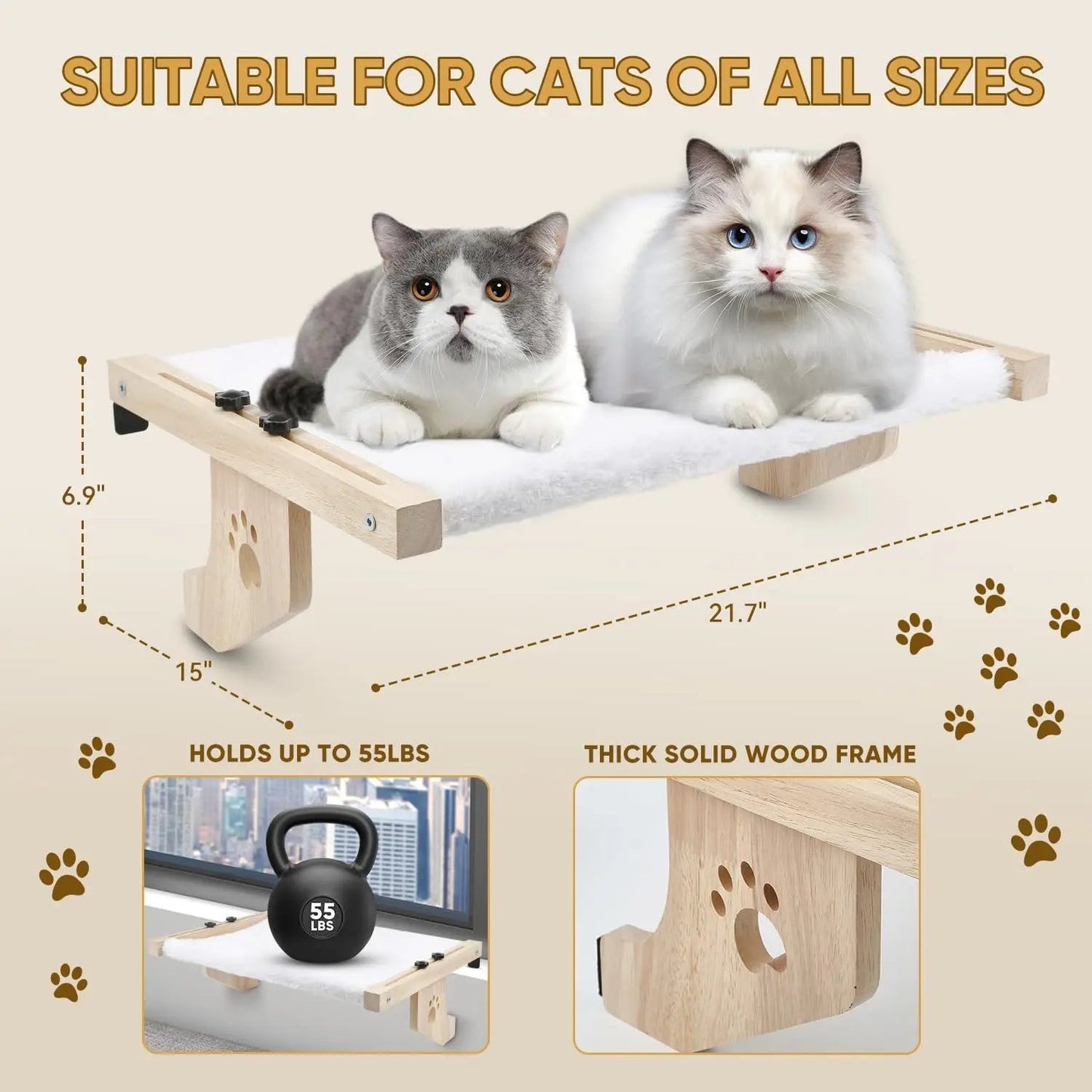 Sunny Spot Cat Hammock — Comforting perch for your cat - Fairy Pet Shop